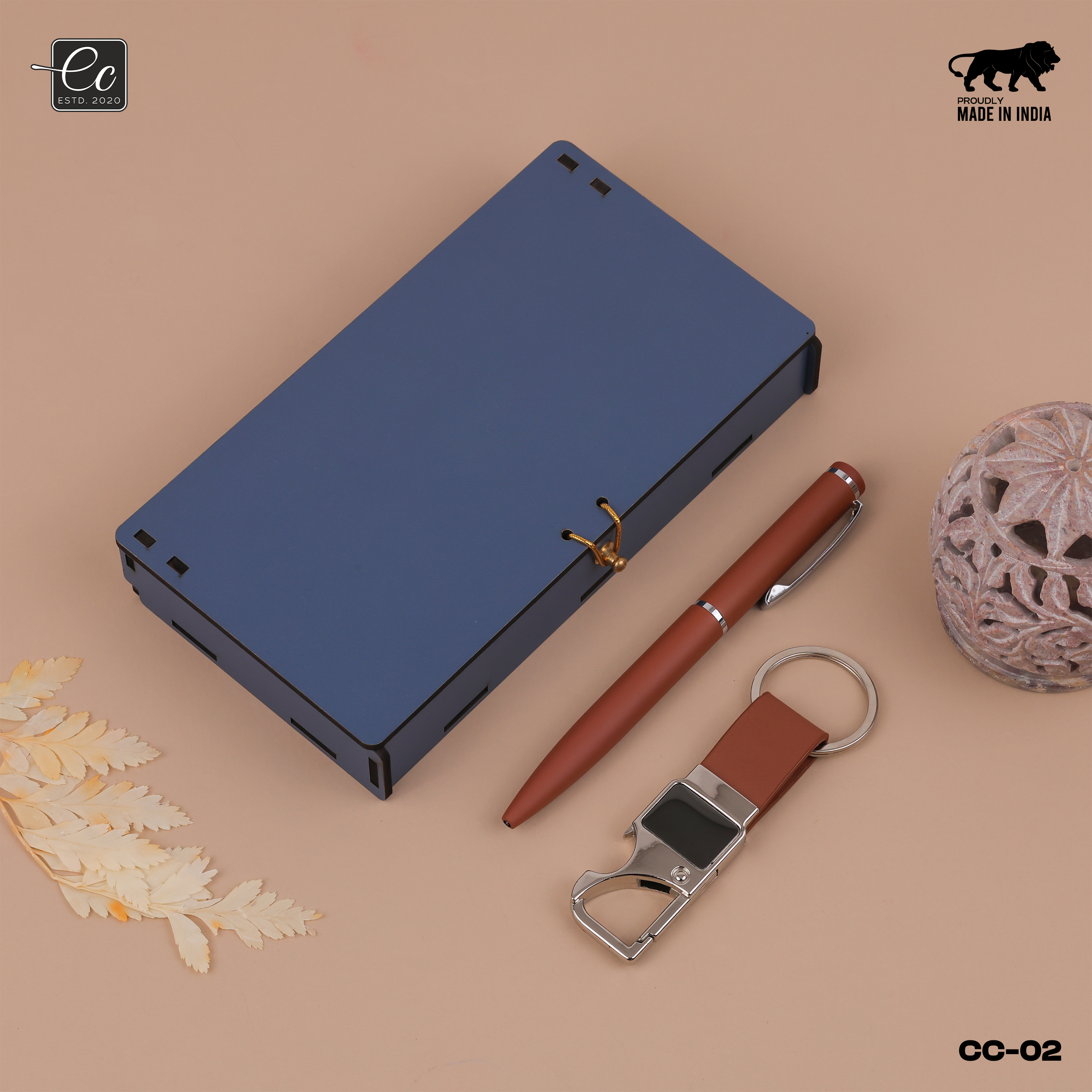 Personalized Metal Pen & Keychain Gift Set with Name Engraved